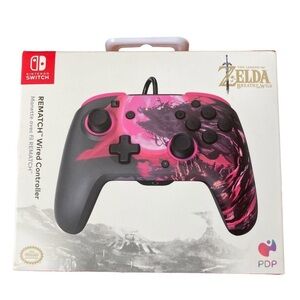 Nintendo Switch Zelda Link BOTW PDP Rematch Wired Controller